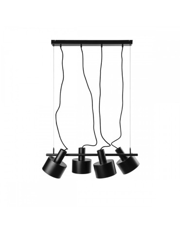 UMMO ENKEL 4 czarna sufitowa lampa wisząca EN4422P0