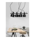 Lampy wiszące - UMMO ENKEL 4 czarna sufitowa lampa wisząca EN4422P0 - produkt 2