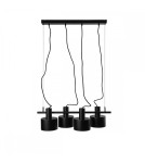 Lampy wiszące - UMMO ENKEL 4 czarna sufitowa lampa wisząca EN4422P0 - produkt 3