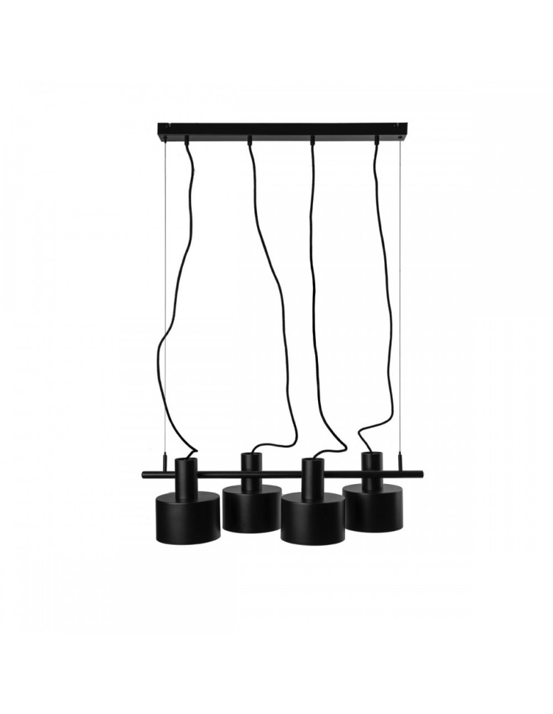 UMMO ENKEL 4 czarna sufitowa lampa wisząca EN4422P0