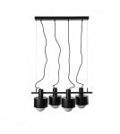 Lampy wiszące - UMMO ENKEL 4 czarna sufitowa lampa wisząca EN4422P0 - produkt 4