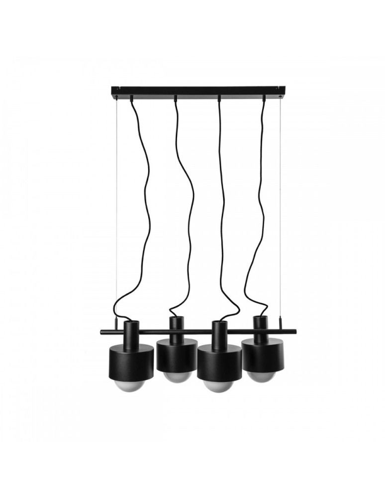 UMMO ENKEL 4 czarna sufitowa lampa wisząca EN4422P0