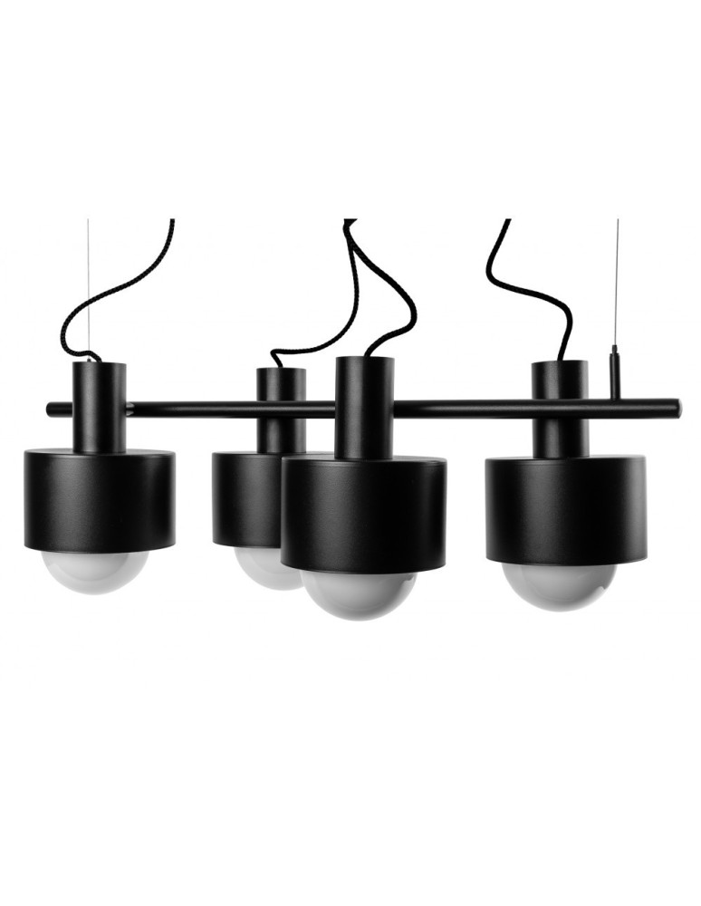 UMMO ENKEL 4 czarna sufitowa lampa wisząca EN4422P0
