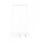 Lampy wiszące - UMMO ENKEL 4 biała sufitowa lampa wisząca EN4411P0 - produkt 1