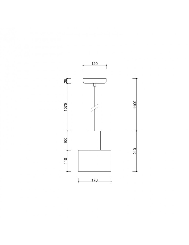 Lampy wiszące - UMMO ENKEL 1 biała sufitowa lampa wisząca EN1111P0 - produkt kolory-swiatla.pl 3