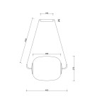 Lampy wiszące - UMMO EPLI sufitowa lampa wisząca EP0122P0 - produkt 5
