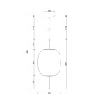 Lampy wiszące - UMMO EPLI B sufitowa lampa wisząca EPB122P0 - produkt 6