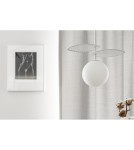 Lampy wiszące kule - UMMO FYLLO A biała sufitowa lampa wisząca FYA111P0 - produkt 8