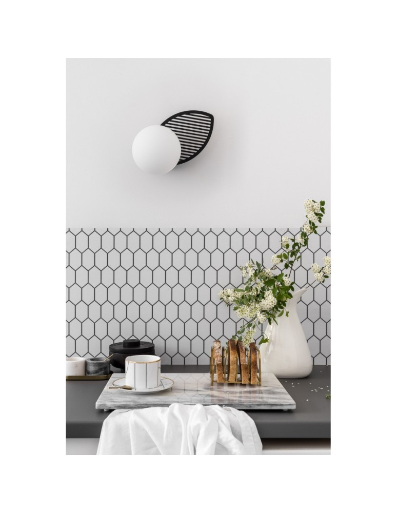 UMMO FYLLO B czarna lampa ścienna / kinkiet FYB12000