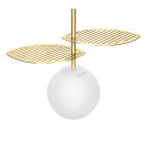 Lampy wiszące kule - UMMO FYLLO A złota lampa wisząca  z mosiężnymi liśćmi FYA131P0 - product 3