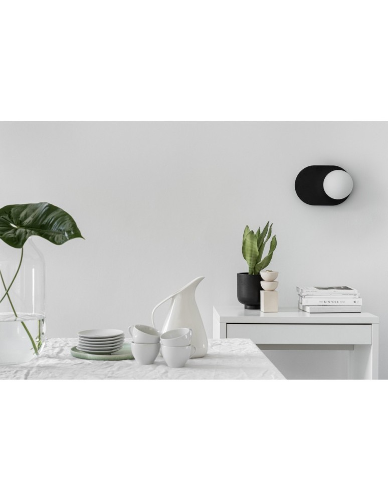 UMMO HANEA czarna lampa ścienna / kinkiet HA012000