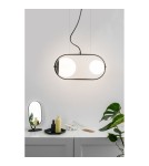 Lampy wiszące kule - UMMO KOBAN A czarna sufitowa lampa wisząca KOA222P0 - produkt 2