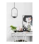 Lampy wiszące kule - UMMO KOBAN B czarna sufitowa lampa wisząca KOB122P0 - produkt 2