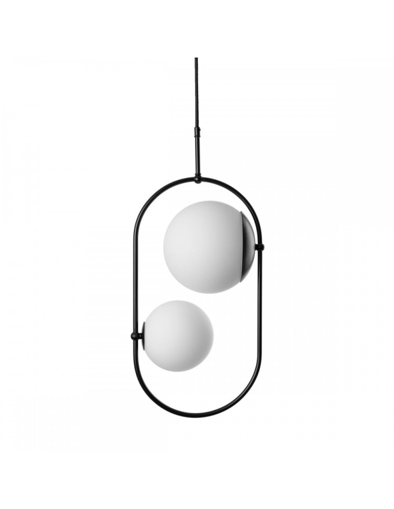 Lampy wiszące kule - UMMO KOBAN C czarna sufitowa lampa wisząca KOC222P0 - produkt kolory-swiatla.pl 1