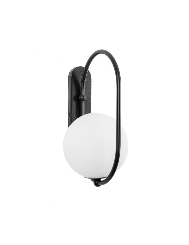 UMMO KOBAN D czarna lampa ścienna / kinkiet KOD12000