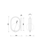Kinkiety - UMMO KOBAN D czarna lampa ścienna / kinkiet KOD12000 - produkt 4