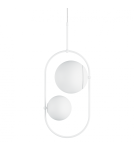 Lampy wiszące kule - UMMO KOBAN C biała sufitowa lampa wisząca KOC211P0 - produkt 1