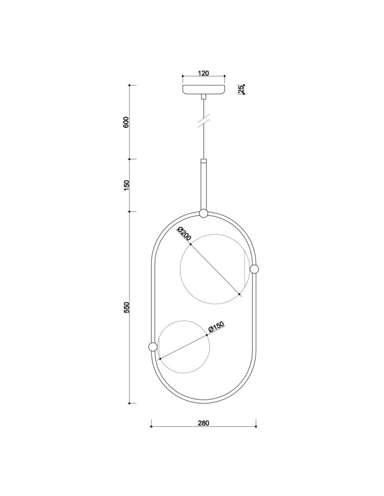 UMMO KOBAN C biała sufitowa lampa wisząca KOC211P0