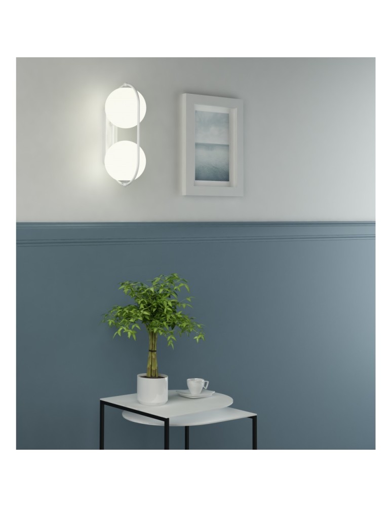 UMMO KOBAN E biała lampa ścienna / kinkiet KOE11000