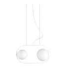 Lampy wiszące kule - UMMO KOBAN A biała sufitowa lampa wisząca KOA211P0 - product 1