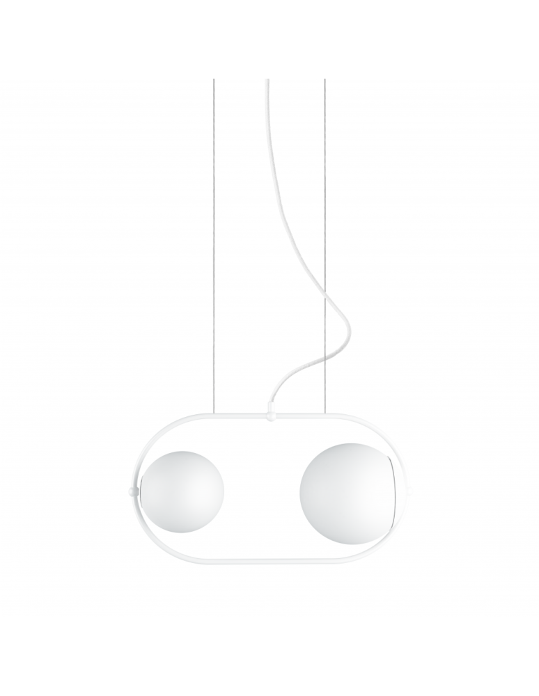 Lampy wiszące kule - UMMO KOBAN A biała sufitowa lampa wisząca KOA211P0 - produkt kolory-swiatla.pl 1