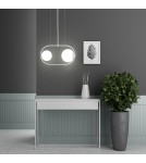 Lampy wiszące kule - UMMO KOBAN A biała sufitowa lampa wisząca KOA211P0 - product 2