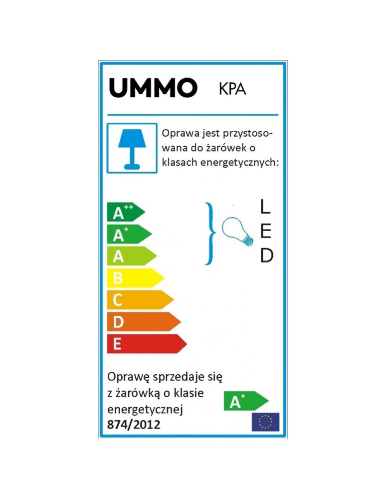 UMMO KOP A czarna lampa ścienna / kinkiet KPA12000