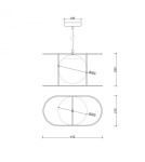 Lampy wiszące - UMMO KUGLO B sufitowa lampa wisząca KUB122B0 - produkt 6