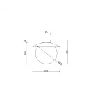 Lampy sufitowe - UMMO KUUL C czarna lampa sufitowa / plafon KLC12000 - produkt 4