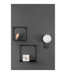 Kinkiety w stylu skandynawskim - UMMO KUUL D czarna lampa ścienna / kinkiet KLD12000 - produkt 3