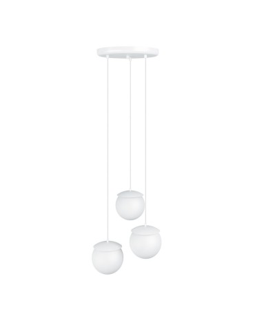 UMMO KUUL F3 potrójna biała sufitowa lampa wisząca KLF311P3