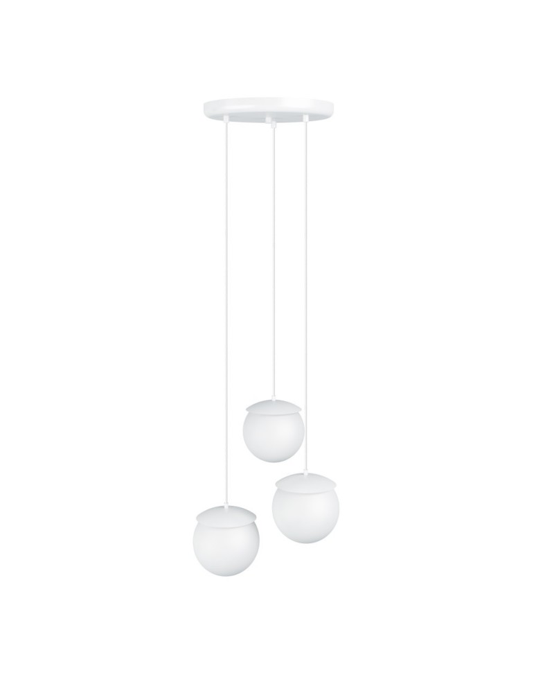 UMMO KUUL F3 potrójna biała sufitowa lampa wisząca KLF311P3