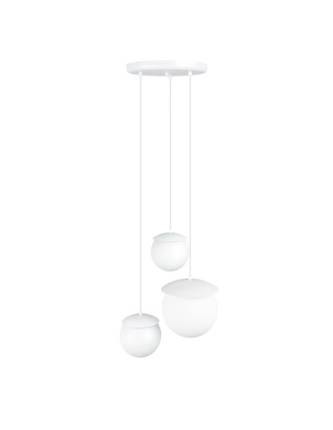 UMMO KUUL M potrójna biała sufitowa lampa wisząca KLM311P4