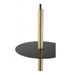 Lampy wiszące kule - UMMO PLAAT A BRASS czarna sufitowa lampa wisząca z mosiądzem PLA132P0 - product 4