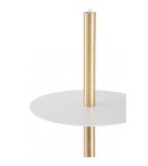 Lampy wiszące kule - UMMO PLAAT A BRASS biała sufitowa lampa wisząca z mosiądzem PLA131P0 - product 4