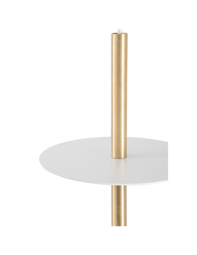 UMMO PLAAT A BRASS biała sufitowa lampa wisząca z mosiądzem PLA131P0