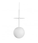 Lampy wiszące kule - UMMO PLAAT A biała sufitowa lampa wisząca PLA111P0 - product 1