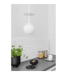 Lampy wiszące kule - UMMO PLAAT A biała sufitowa lampa wisząca PLA111P0 - product 2