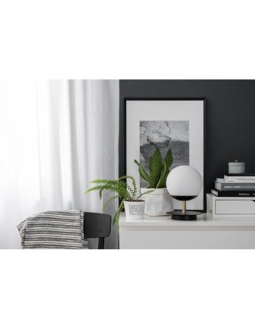 UMMO PLAAT ST czarna lampa stołowa z mosiądzem PLS132P1 - produkt 2