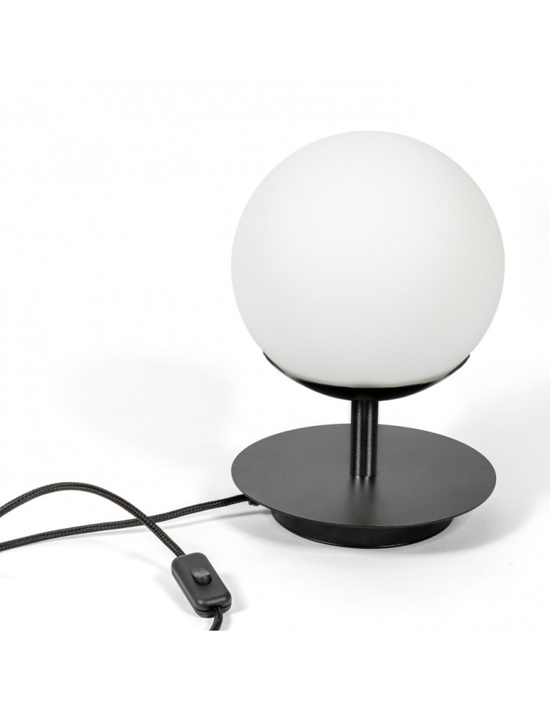 Lampki nocne - UMMO PLAAT ST czarna lampa stołowa PLS122P1 - produkt kolory-swiatla.pl 1