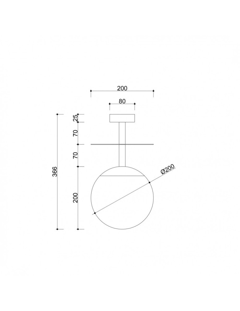 UMMO PLAAT B czarna lampa przysufitowa / plafon PLB12003