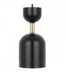 Lampy wiszące - UMMO SUPURU czarna sufitowa lampa wisząca z mosiężną rurką SUA132P0 - product 1
