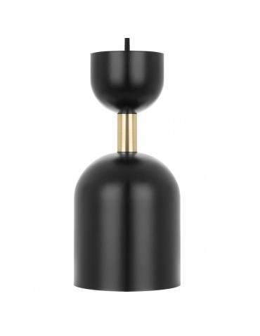 UMMO SUPURU czarna sufitowa lampa wisząca z mosiężną rurką SUA132P0