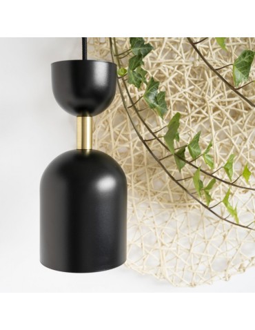 UMMO SUPURU czarna sufitowa lampa wisząca z mosiężną rurką SUA132P0 - produkt 2