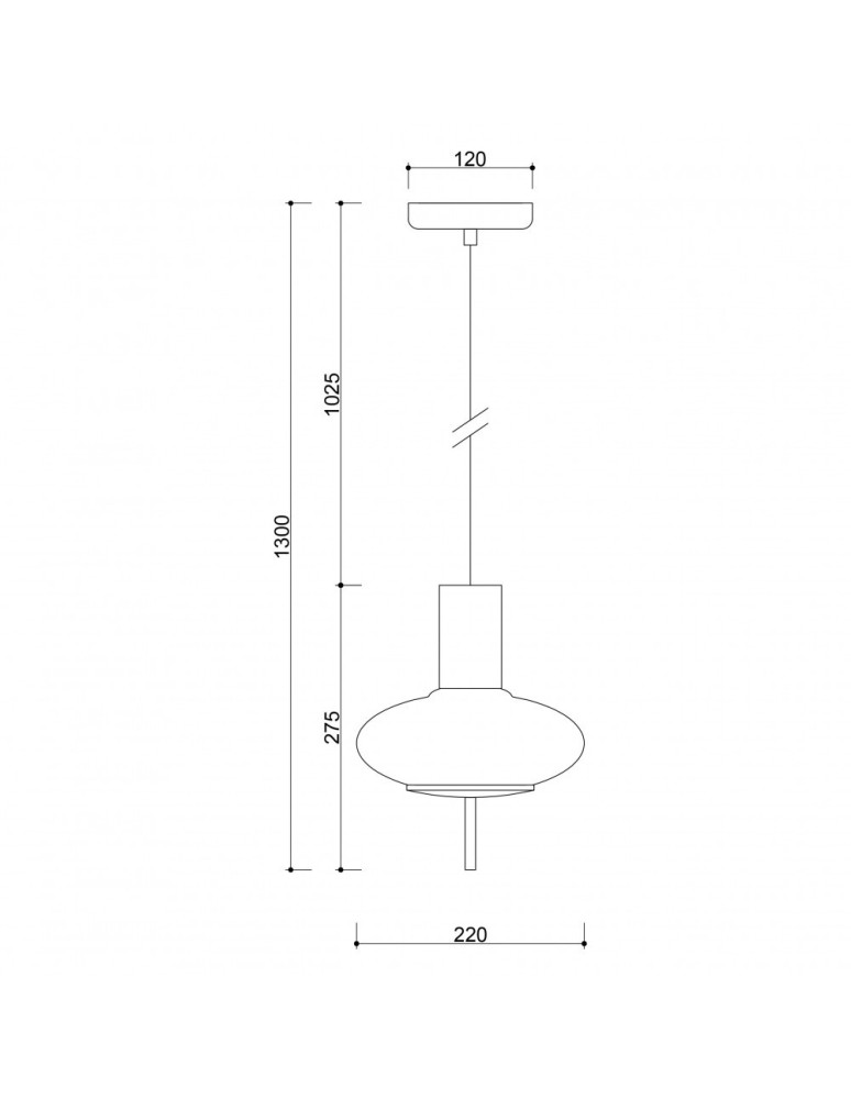 UMMO TORNI A czarna sufitowa lampa wisząca TOA122P0