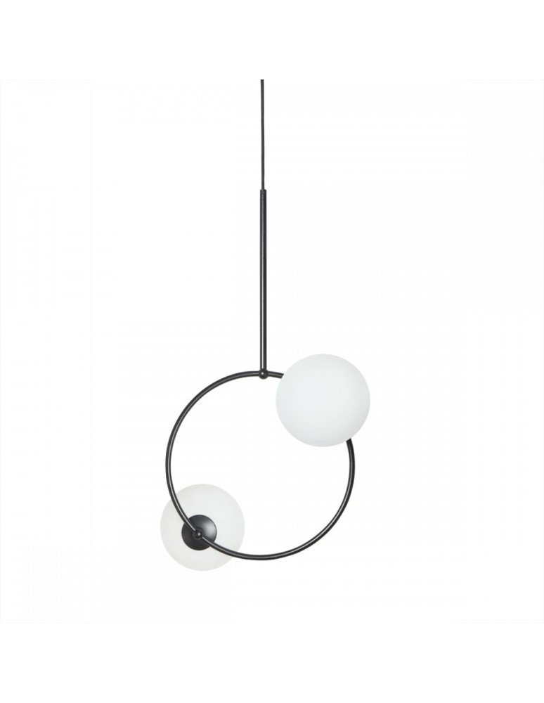 Lampy wiszące kule - UMMO FUPPU A czarna sufitowa lampa wisząca FPA222P0 - produkt kolory-swiatla.pl 1