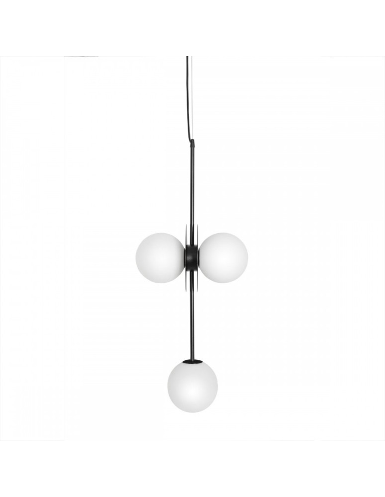 Lampy wiszące kule - UMMO FURIKO B czarna sufitowa lampa wisząca FUB322P0 - produkt kolory-swiatla.pl 1