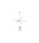 Lampy wiszące - AZzardo SOLEN 6 6xG9 Czarny/Złoty Wisząca AZ4700 - produkt 7