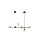 Lampy wiszące - AZzardo HELIOS 6 6xE14 Czarny Wisząca AZ4698 - product 1