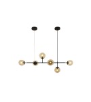 Lampy wiszące - AZzardo HELIOS 6 6xE14 Czarny Wisząca AZ4698 - product 3